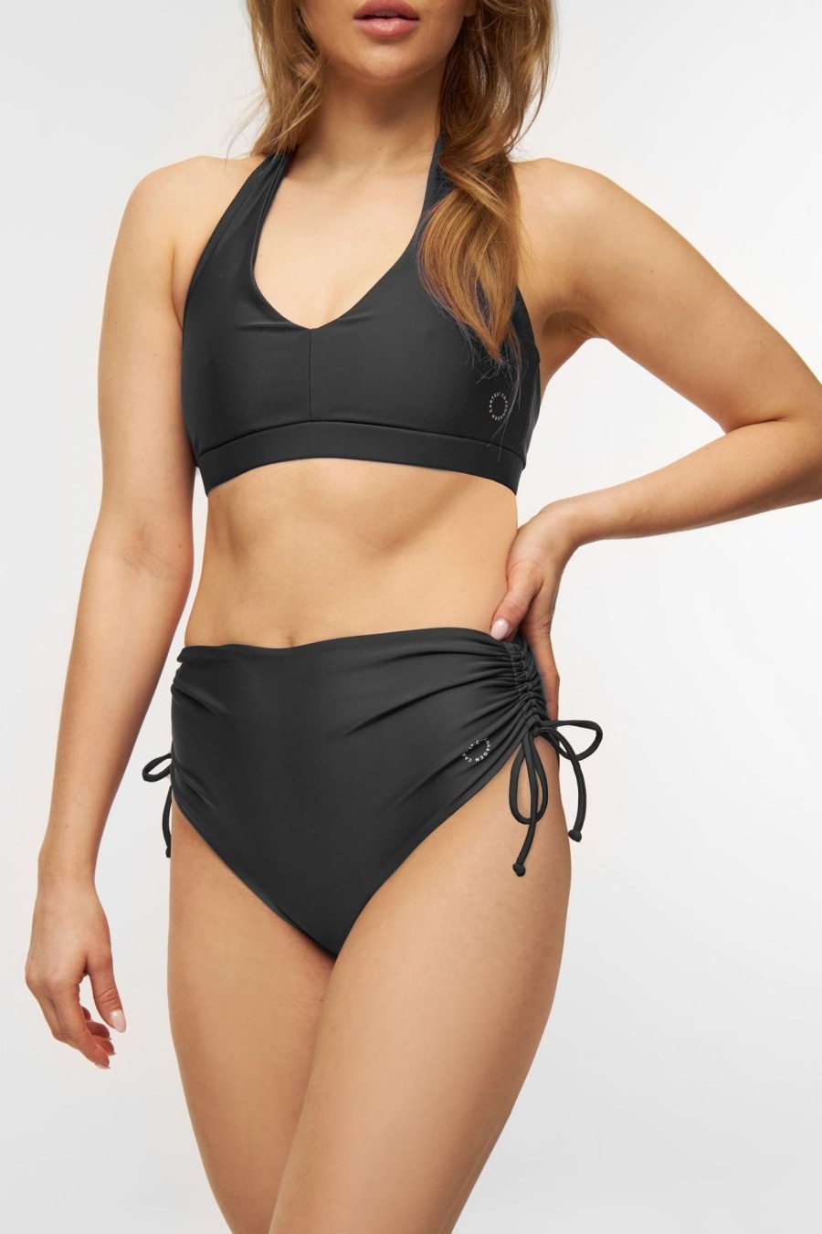 Kvinde Copenhagen Cartel Bikini Underdele | Wanita Hojtaljet Justerbar Bikini Underdel Nero