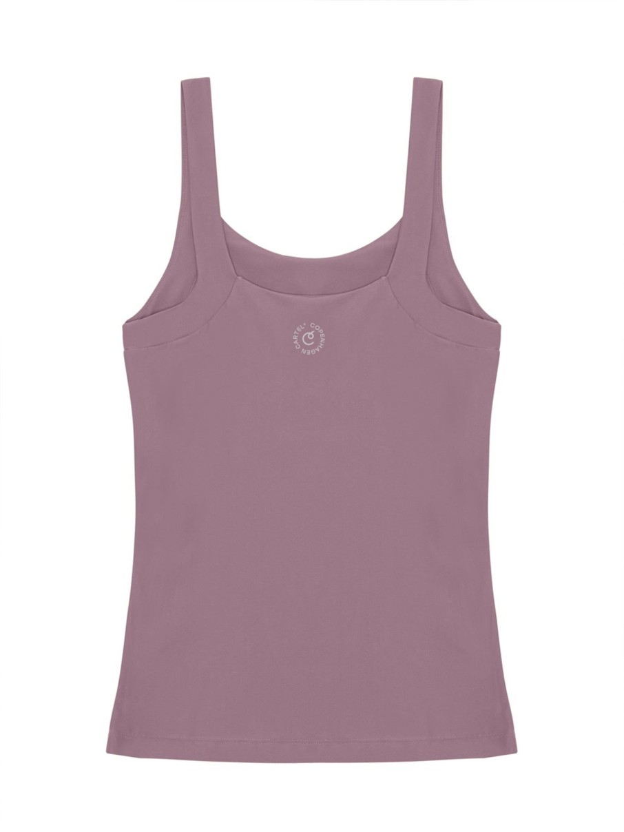 Kvinde Copenhagen Cartel Toppe | Move Bodyfit Top Plum