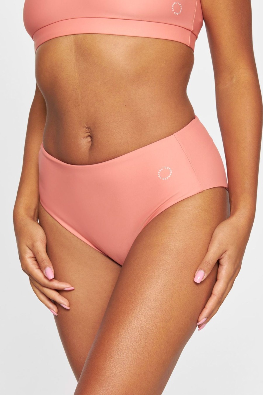 Kvinde Copenhagen Cartel Bikini Underdele | Ubud Hojtaljet Bikini Underdel Coral