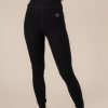 Kvinde Copenhagen Cartel Leggings | Algae Ribbed Ocn Weed® Leggings Nero