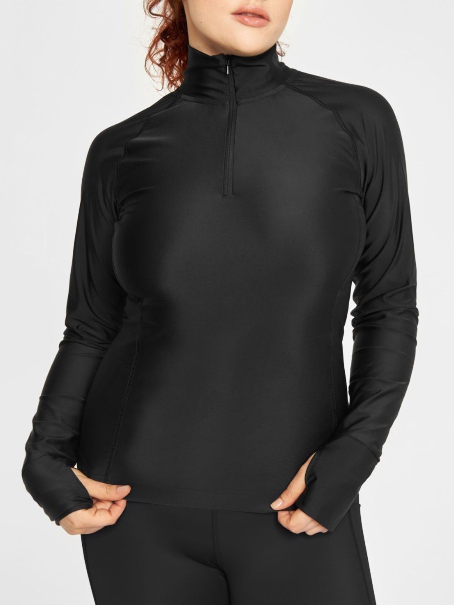 Kvinde Copenhagen Cartel Toppe | Elevate Sport Long-Sleeve Nero