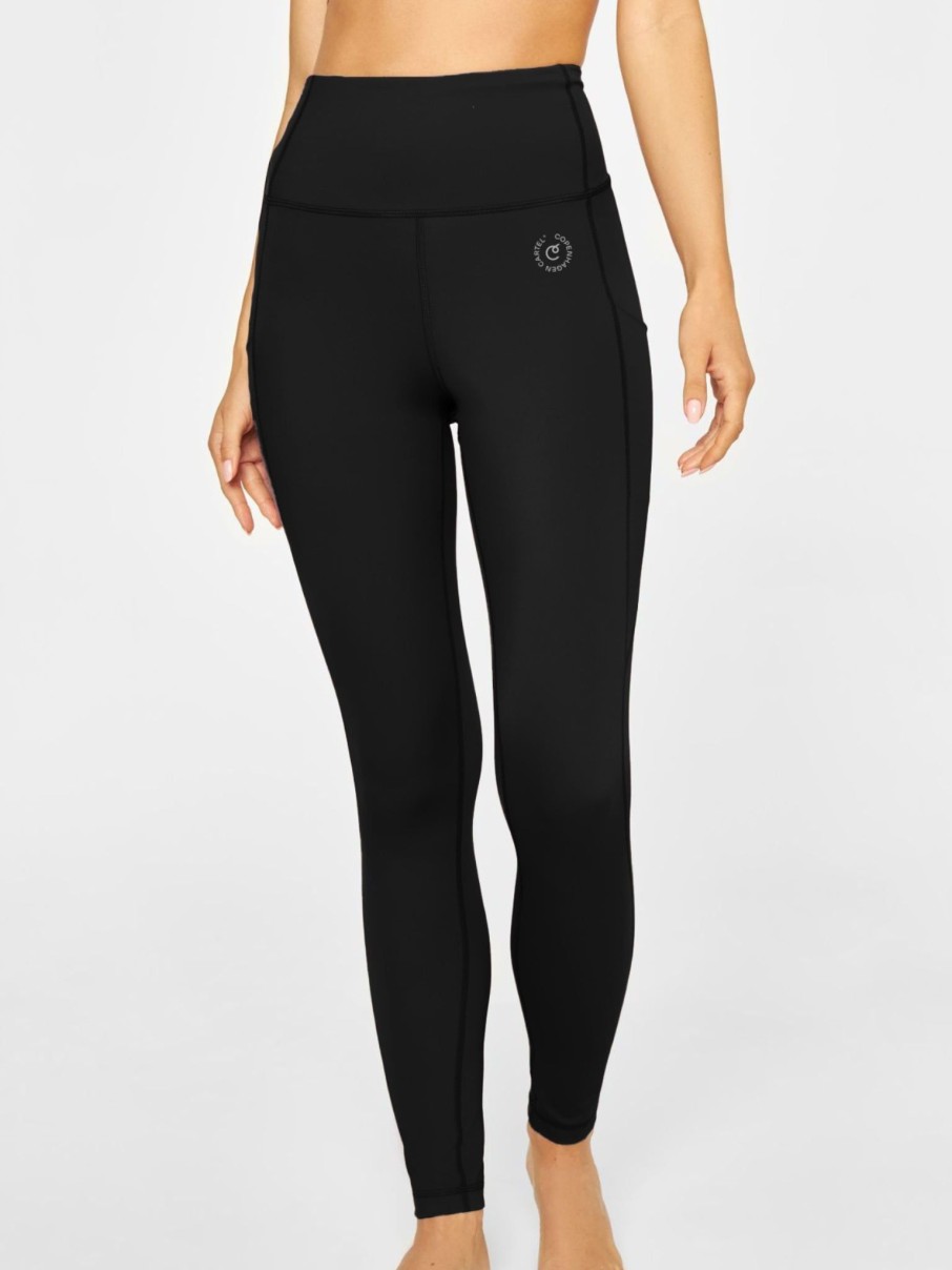 Kvinde Copenhagen Cartel Leggings | Power High-Waist Leggings Nero