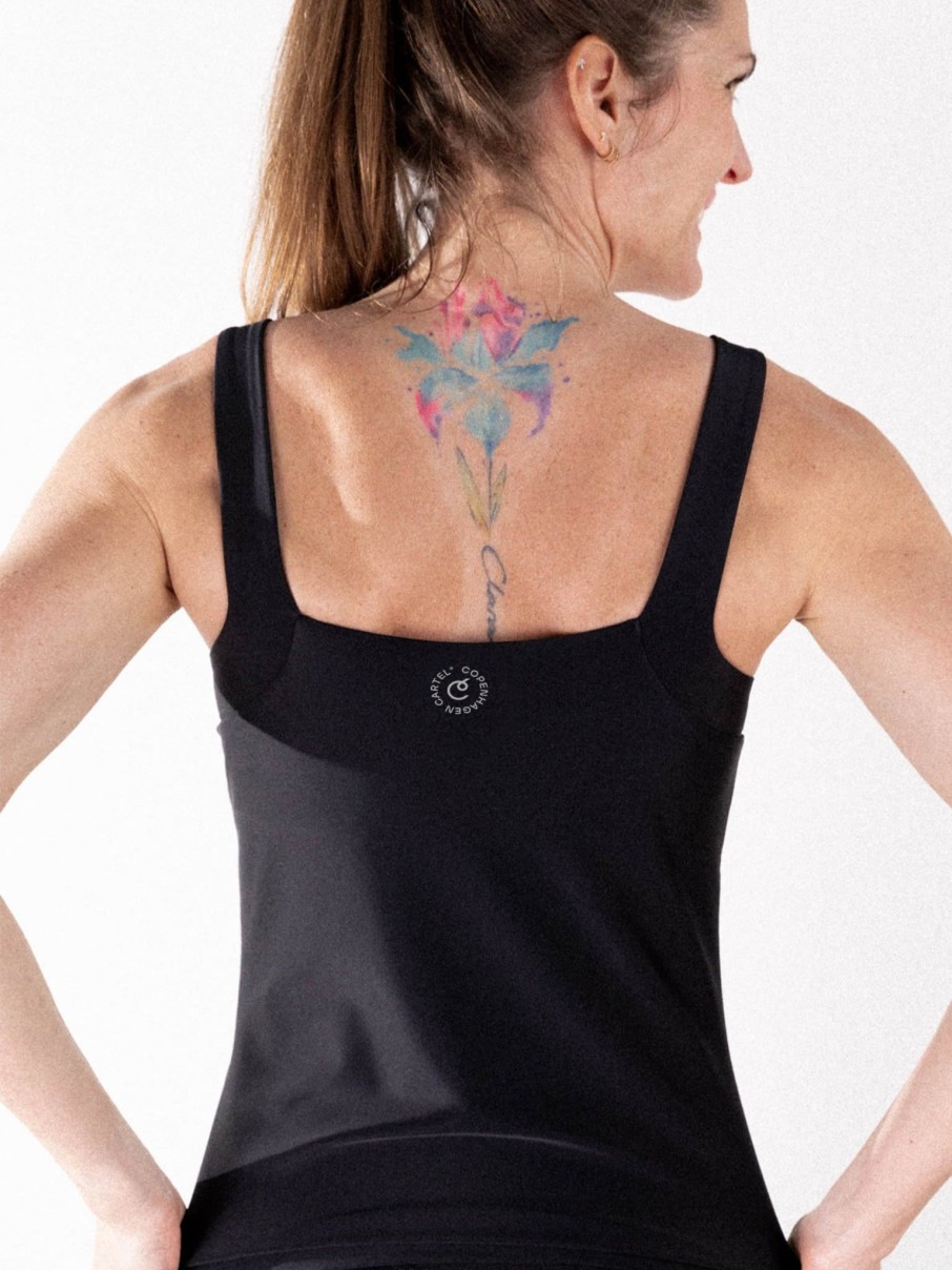 Kvinde Copenhagen Cartel Toppe | Move Bodyfit Top Nero