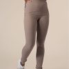 Kvinde Copenhagen Cartel Leggings | Algae Ribbed Ocn Weed® Leggings Taupe